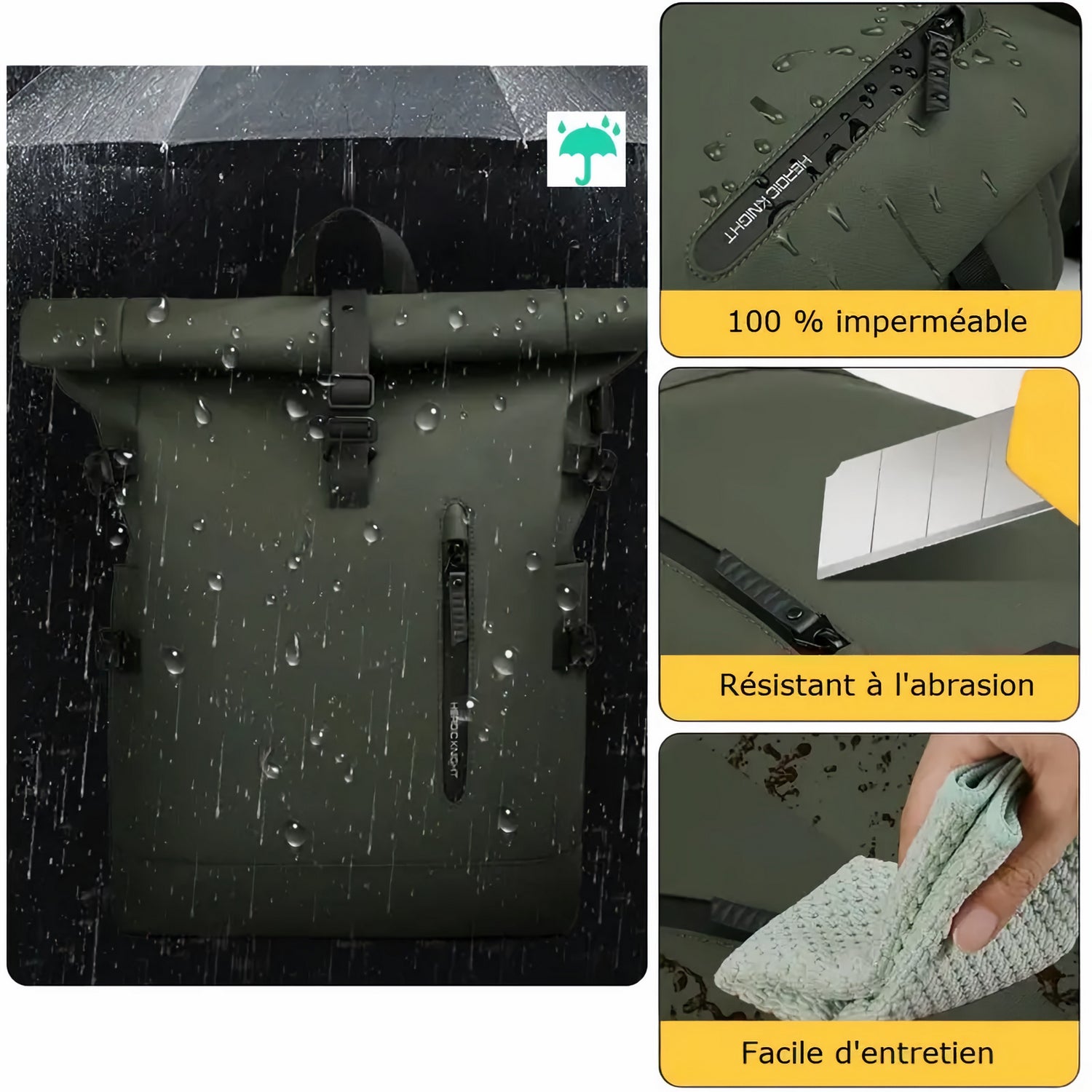 Sac à dos roll top imperméable