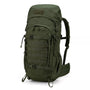 Sac à dos tactique vert foncé 50L 600D avec MOLLE, compartiments et bretelles rembourrées