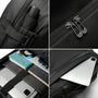 Sac à dos noir multi-poche pour PC 16 pouces et accessoires, Colossus XB