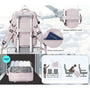 Sac 40x20x25 sac à dos de voyage rose polyvalent pour confort et sécurité
