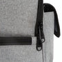 Sac à bandoulière isotherme 5L avec sac textile gris et zippers noirs