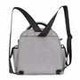 Sac à bandoulière isotherme 5L en tissu gris clair avec bretelles noires