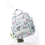 Sac à bandoulière à langer imperméable blanc avec motif d’animaux de la Jungle