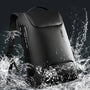 Sac à dos anti pickpocket noir résistant à l’eau avec branding TWO STEP WAY et IBG