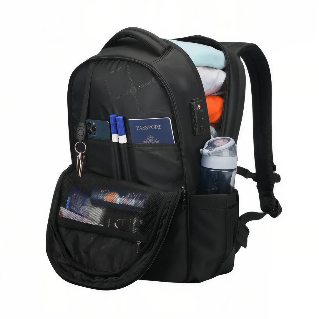 Sac à dos antivol Tigernu pour ordinateur 15.6 pouces avec compartiments et porte-bouteille