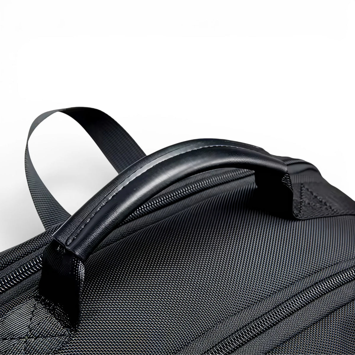 Sac à dos bureau homme Xpac en nylon texturé noir, anse rembourrée et coutures renforcées