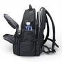 Sac à dos bureau homme Xpac noir nylon avec gourde latérale