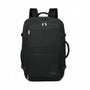 Sac à dos cabine noir 38L avec compartiments multiples et sangles ajustables
