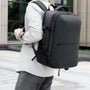Sac à dos cabine antivol TSA noir multi-compartiments