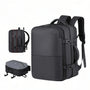 Sac à dos cabine antivol TSA noir multi-compartiments avec sangles ajustables