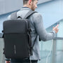 Sac à dos cabine avion noir 55x35x25 avec port USB et résistant à l’eau