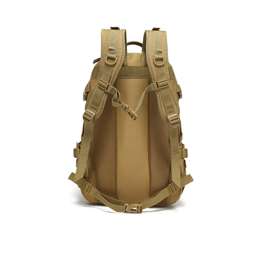 Sac à dos Cityguard 35L tactique tan avec bretelles rembourrées et sangle de sternum