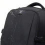 Sac à dos collège ergonomique PackWorld noir imperméable avec gouttes d’eau