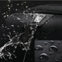 Sac à dos collège ergonomique PackWorld en tissu noir résistant à l’eau avec perles d’eau