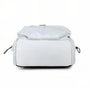 Sac à dos collège MoovePack blanc avec roulettes et cordons de serrage noirs
