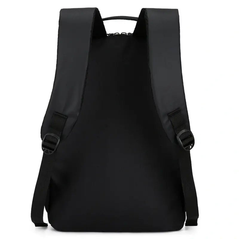 Sac à dos collège ordinateur noir avec bretelles ajustables pour ordinateur portable