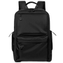Sac à dos cours noir élégant avec plusieurs compartiments zippés et poignée supérieure