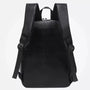 Sac à dos cuir homme ordinateur en faux cuir noir avec bretelles ajustables