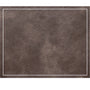 Plaque en cuir marron avec bord blanc pour Sac à dos cuir souple