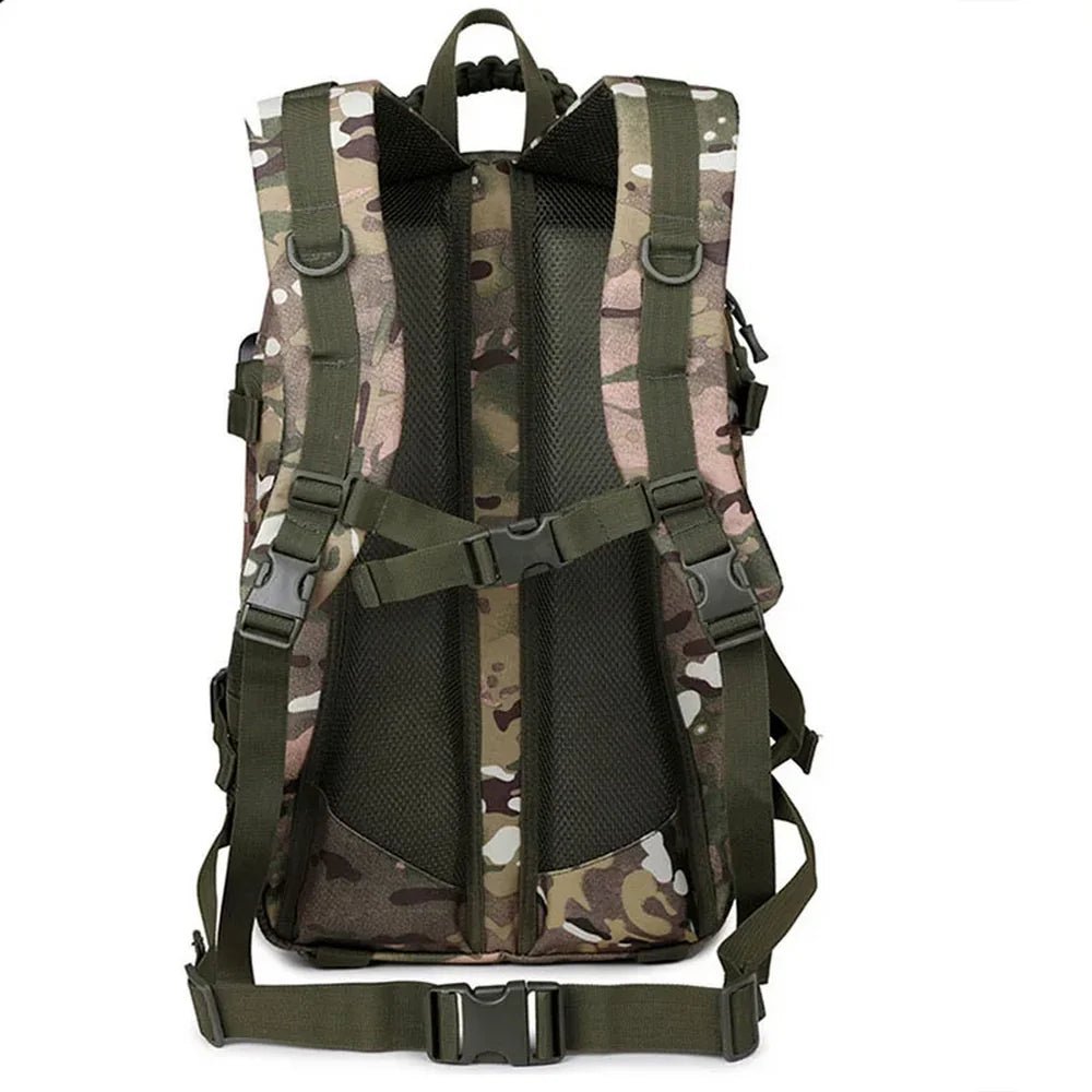 Sac à dos d’airsoft 35L camouflage tactique avec bretelles réglables et boucles