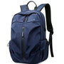 Sac à dos de cours moderne navy bleu avec plusieurs compartiments zippés et poches latérales