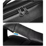 Sac à dos de luxe pour ordinateur en cuir noir avec compartiment zippé et poche secrète