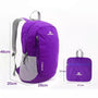 Sac à dos de randonnée ultra-léger violet pliable avec poches latérales en mesh