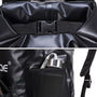 Sac à dos de sport aquatique Marjaqe noir étanche avec gourde argentée