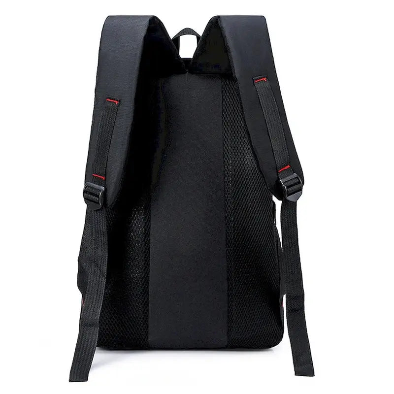 Sac à dos de sport Deren noir avec bretelles rembourrées et panneau dorsal en mesh