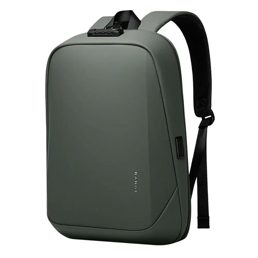 Sac à dos de ville antivol gris avec port de charge USB intégré