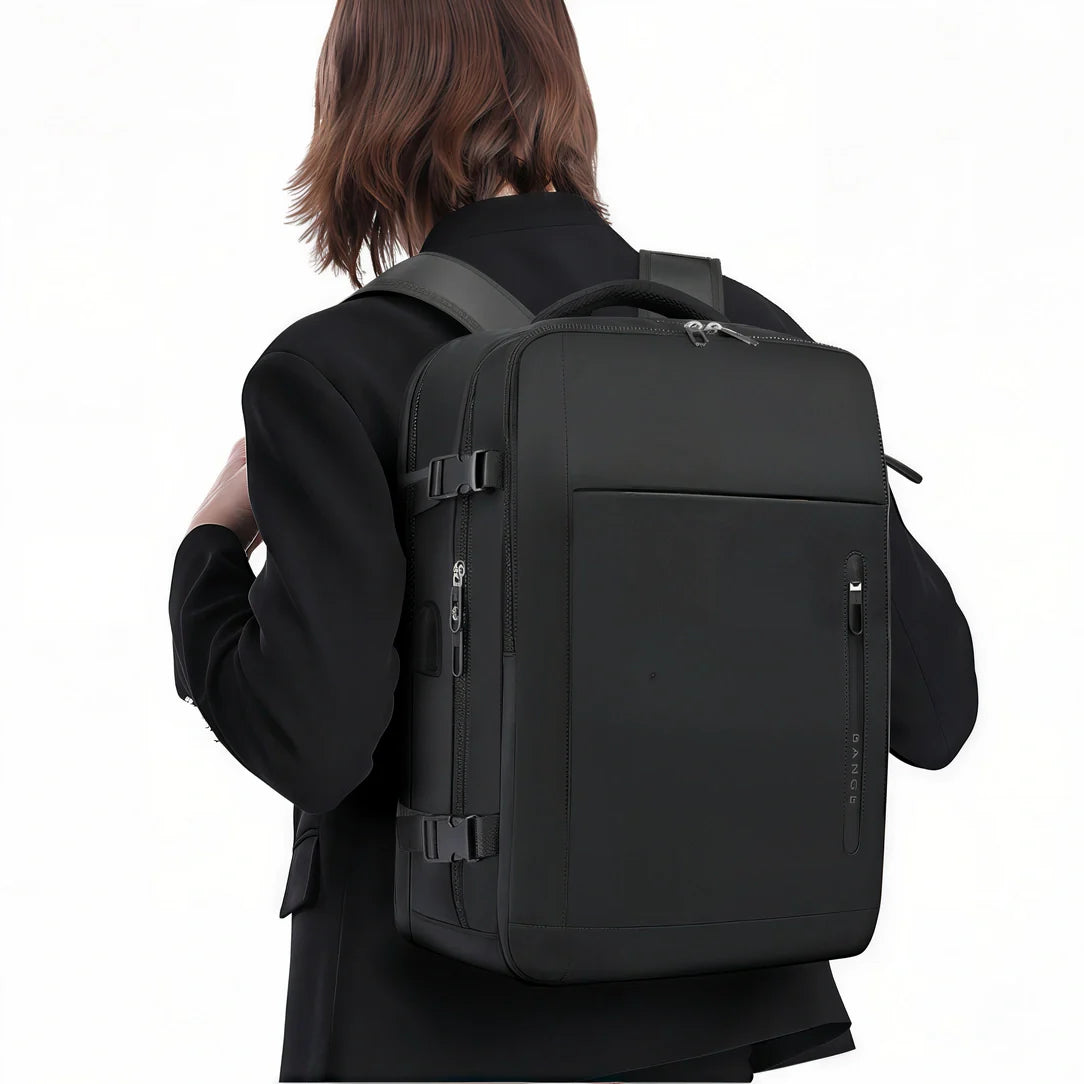 Sac à dos noir BG XMC grand format avec compartiments et sangles ajustables