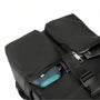 Sac à dos Equinoxe noir étanche avec fermeture éclair et sangles réglables