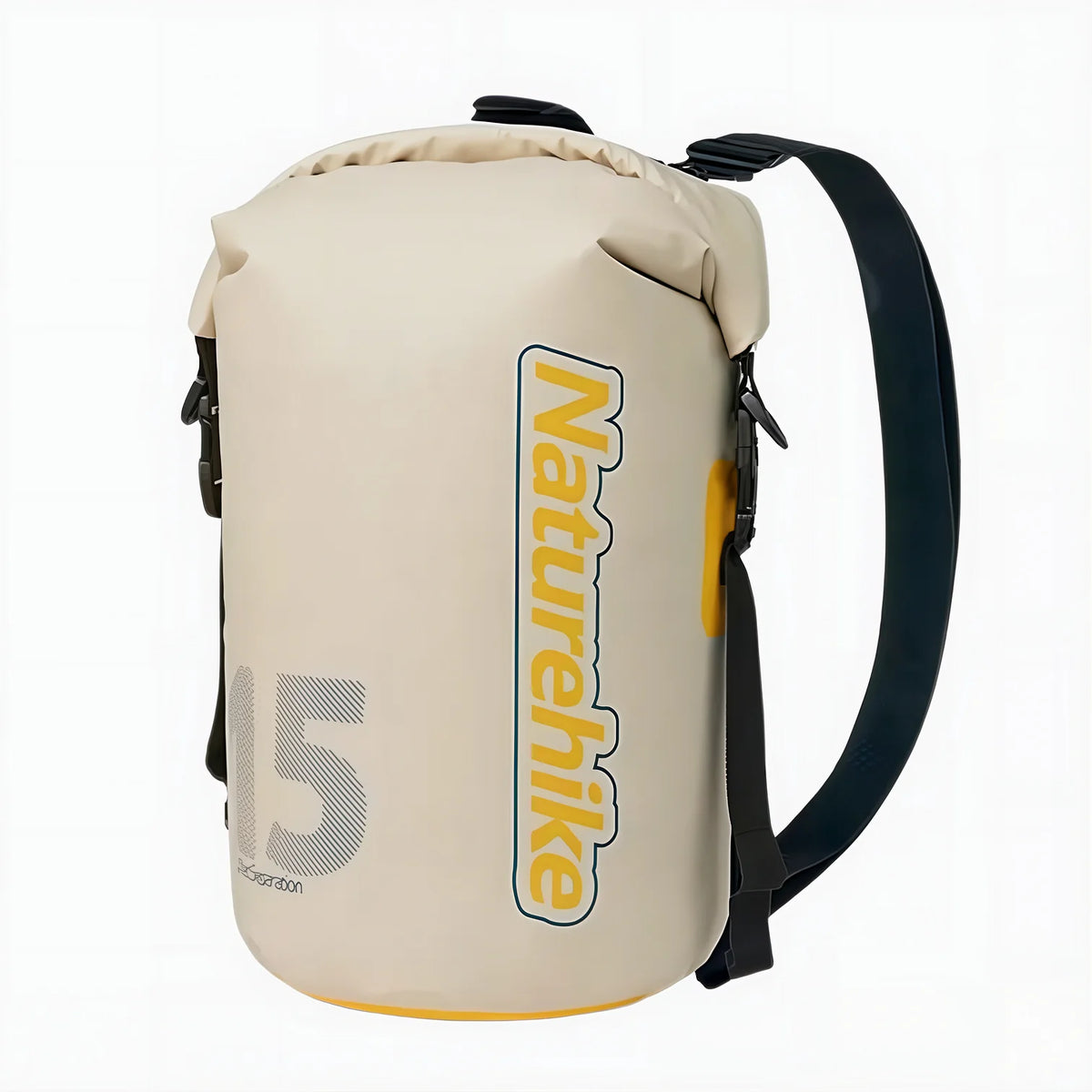 Sac à dos étanche 10-25L IPX6 Naturehike beige imperméable