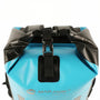 Sac à dos étanche 30L IPX6 Marjaqe bleu clair et noir, roll-top et sangles
