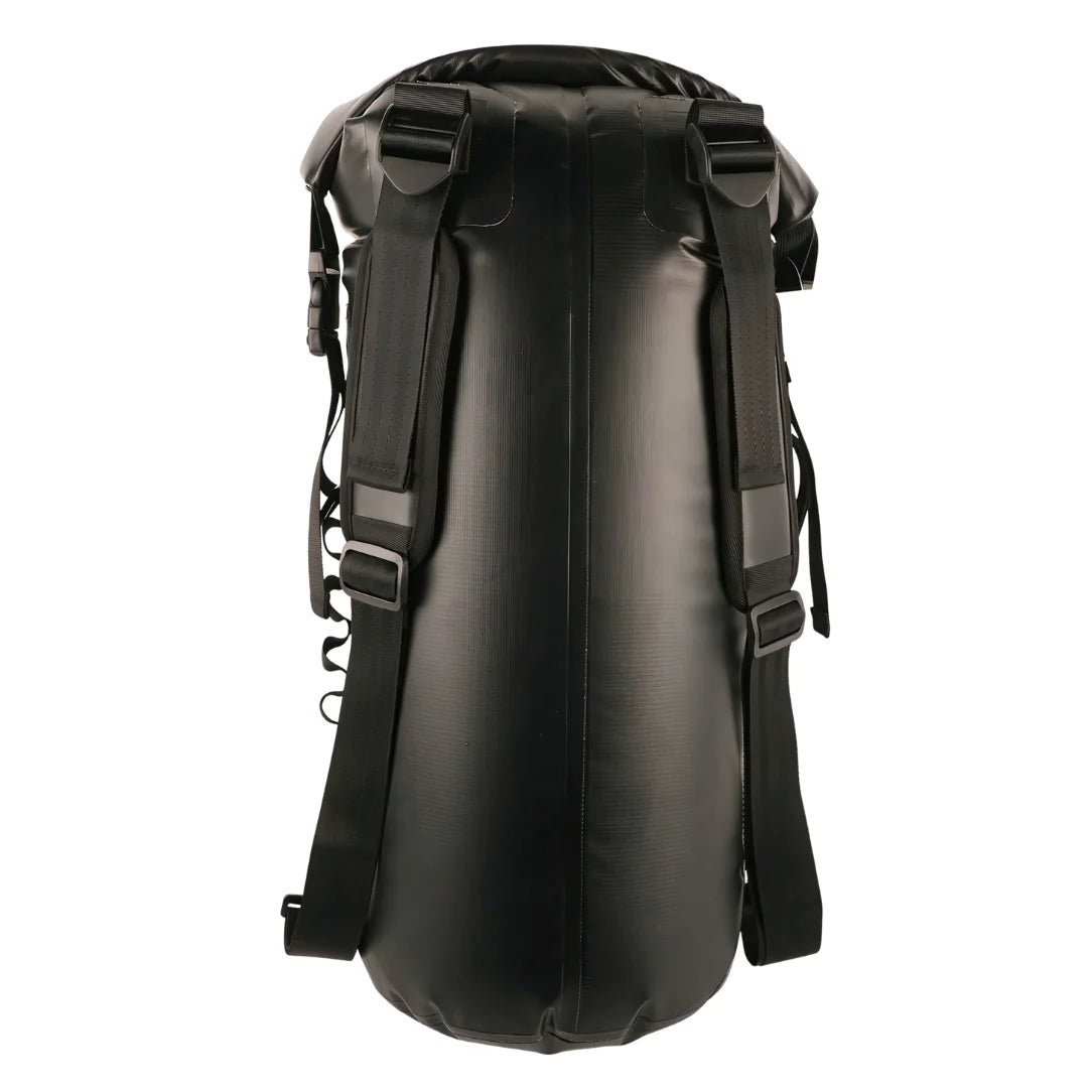 Sac à dos étanche 30L IPX7 flottant noir avec fermeture roll-top et sangles ajustables