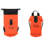 Sac à dos étanche Hydfly orange vif avec accents noirs et fermeture roll-top