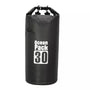 Sac à dos étanche paddle avec sac étanche noir cylindrique, fermeture à rouleau et boucle