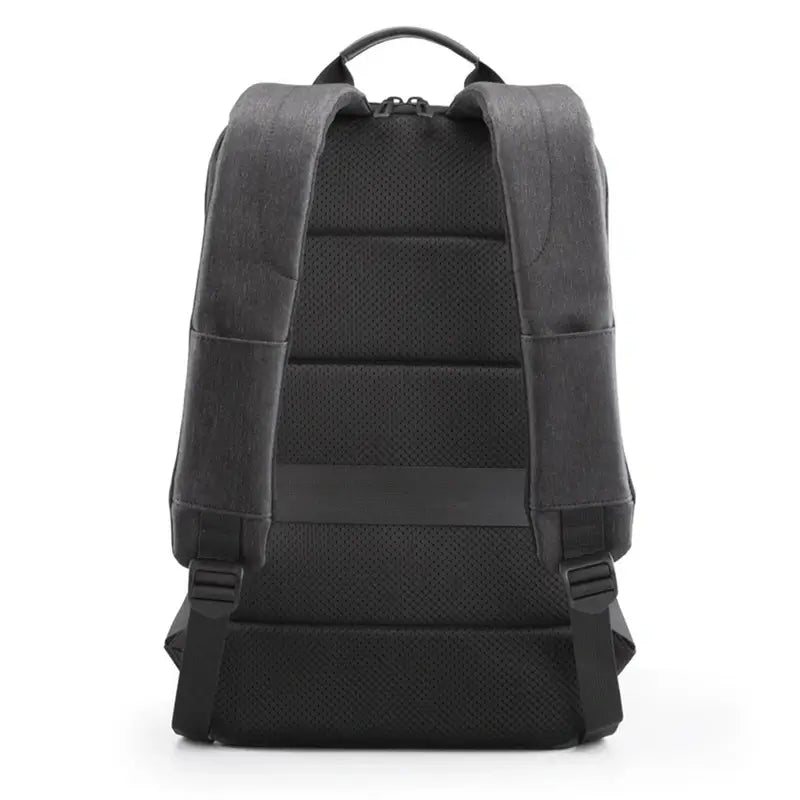 Sac à dos extra plat pour ordinateur noir avec bretelles rembourrées et panneau dorsal