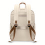 Sac à dos Golf Boréal crème avec accents en cuir marron et boucles en métal