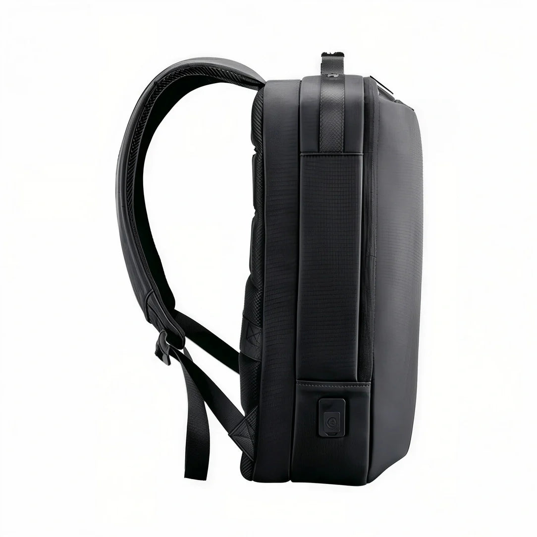 Sac à dos homme business noir avec bretelles rembourrées et design élégant