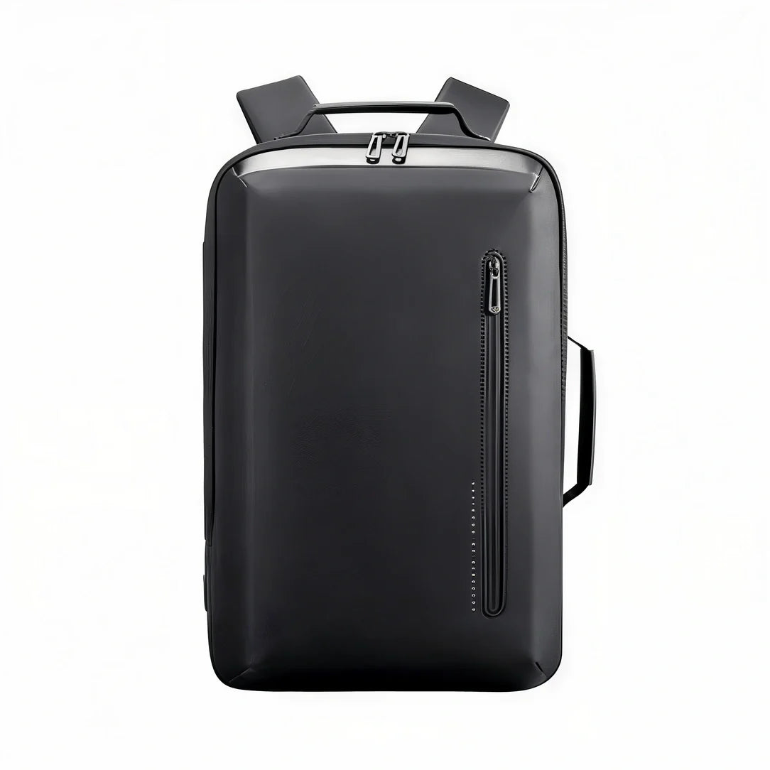 Sac à dos homme business noir minimaliste, design épuré et matériaux durables