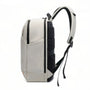 Sac à dos homme Nexar argent et noir à motif géométrique durable