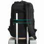 Sac à dos homme pc portable noir avec sangle de fixation pour voyage et ordinateur