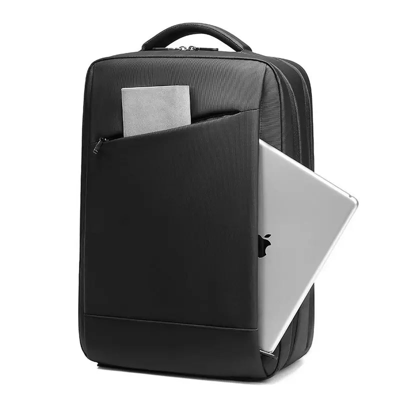 Sac à dos homme pour ordinateur de 15 pouces avec tablette en argent et carnet gris