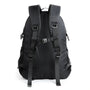 Sac à dos homme tendance noir avec bretelles rembourrées ajustables et boucle de poitrine