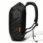 Sac à dos imperméable pour ordinateur avec bretelles rembourrées et étiquette orange
