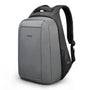Sac à dos informatique gris et noir avec plusieurs compartiments et sangle rembourrée