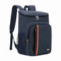 Sac à dos isotherme 20 litres en bleu marine avec accents orange pour le transport