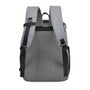Sac à dos isotherme de picnic multipoches 25L gris avec bretelles rembourrées et panneau dorsal en mesh