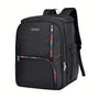 Sac à dos isotherme de picnic multipoches 25L noir avec zippers colorés